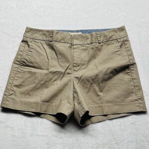 Banana Republic Hampton Fit Chino Shorts Women's Khaki Sz 10